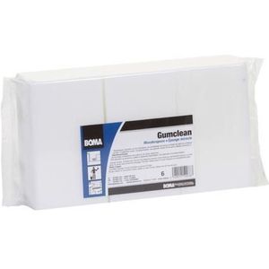 Boma Wonderspons Gumclean Afmeting 11 x 6 x 3 cm, wit (pak 6 stuks)