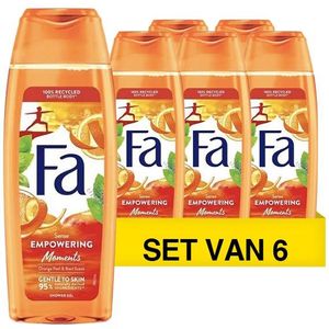 Aanbieding: Fa Douchegel Empowering Moments Orange Peel & Basil (6 flessen - 250 ml)