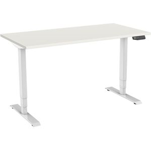 Generic Zit-sta-bureau Elektrisch 2-Motorig 160 x 80 cm Wit