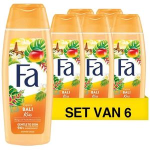 Aanbieding: Fa Douchegel Bali Kiss (6 flessen - 250 ml)