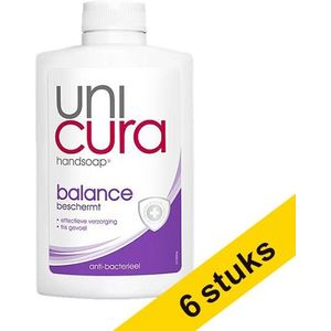 Aanbieding: 6x Unicura handzeep navulling Balance (250 ml)