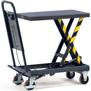 Fetra verrijdbare heftafel met laadvlak 830 x 500 mm (hefhoogte 330 - 910 mm)