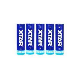 5 x XTAR 18650 batterij (3.7 V, 3500 mAh, 10A)
