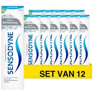Aanbieding: Sensodyne Tandpasta Gentle Whitening (12 tubes - 75 ml)