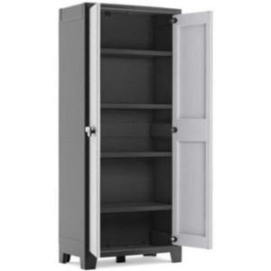 KIS Titan Kunststof kast, 80 x 40 x 182 cm, Grijs