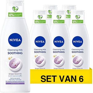 Aanbieding: Nivea Verzachtende Reinigingsmelk (6 flessen - 200 ml)