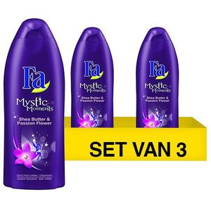 Aanbieding: 3x Fa douchegel Mystic Moments Shea Butter & Passion Flower (250 ml)