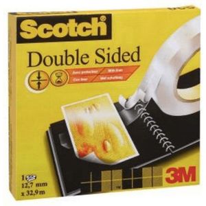 Plakband dubbelzijdig Scotch 12mmx33m