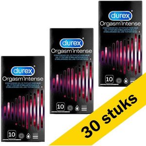 Aanbieding: 3x Durex Orgasm Intense condooms (10 stuks)