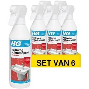 Aanbieding: HG kalkweg schuimspray 3x sterker (6 flessen - 500 ml)