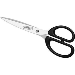 Staples Schaar, RVS met kunststof greep, 180 mm, 7 inch, Asymmetrisch