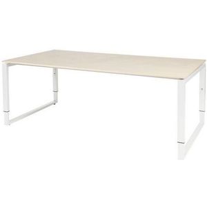 Schaffenburg Domino Plus Vergadertafel, 200 x 100 cm, Licht Eiken, Wit