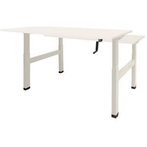 Schaffenburg Dextro Duo Zit-Sta Bureau, 160 x 80 cm, Wit