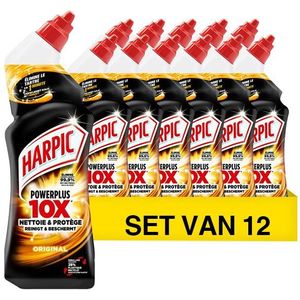 Aanbieding: Harpic Power Plus Toiletreiniger Original (12 flessen - 750 ml)