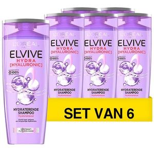 Aanbieding: L'Oreal Elvive Hydra Hyaluronic Shampoo (6 flessen - 250 ml)