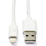 Staples Choice Nedis Apple Lightning naar USB-A kabel wit (1 meter)