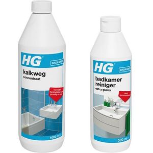 HG kalkweg + HG badkamerreiniger | Combideal (1000 ml + 500 ml, Hoog geconcentreerd)