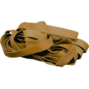 Staples Elastiek 1 x 12 cm Bruin (1 pak x 100 gram)