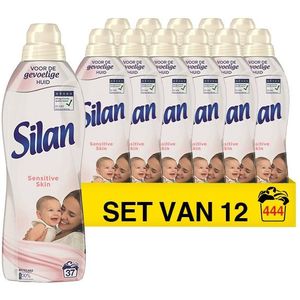 Silan Sensitive Wasverzachter - 12 x 37 wasbeurten - Voordeelverpakking