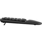 LOGITECH Wave Keys wireless ergonomic keyboard - GRAPHITE - (CZE-SKY) - 2.4GHZ/BT - N/A - INTNL-973 - UNIVERSAL