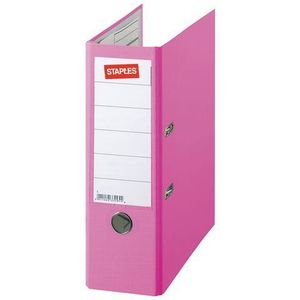 Staples Premium Ordner A4 80 mm Karton PP Roze