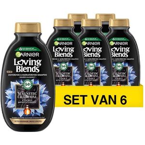 Aanbieding: Garnier Shampoo Loving Blends - Charcoal (6 flessen - 300 ml)