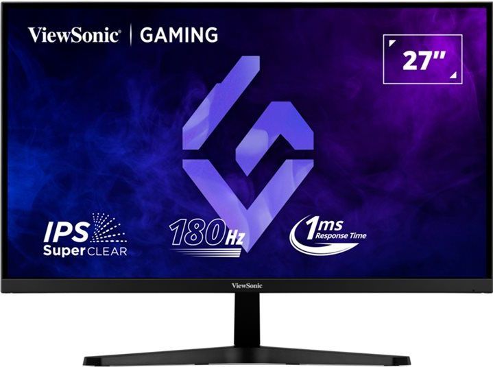 ViewSonic - VX27G1-HD - Monitor - Zwart - 27" - 1920 x 1080 - 180 Hz - IPS - 1 ms - HDR10