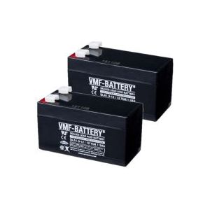 2 Stuks: VMF SLA1.3-12 VRLA AGM Loodaccu's (12V, 1.3 Ah, T1 terminal)