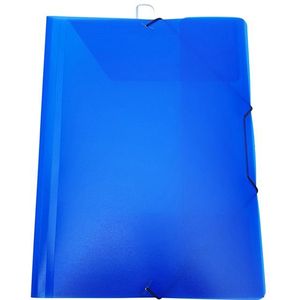 Generic Bronyl elastomap PP transparant blauw A4