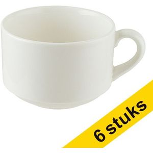 Generic Banquet koffiekopje stapelbaar Off white 180cc (6 stuks)