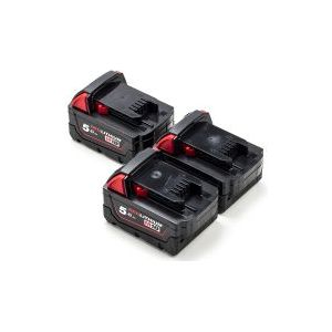 3-pack Milwaukee M18 B5 / 4932430483 accu's (18 V, 5.0 Ah, origineel)