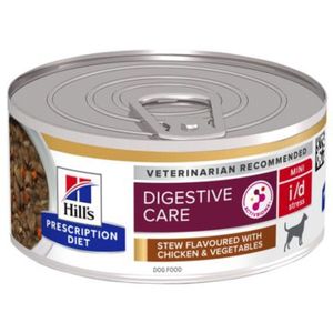 Hill's Prescription Diet I/D Digestive Care Mini Stress Stoofpotje Blik - Hondenvoer - Kip Groente 156 g