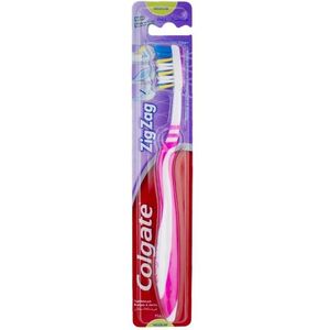 Colgate Zigzag Tandbørste - Medium - Pink