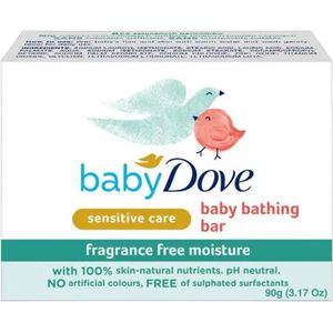 Dove Baby Bath Bar Fragrance Free Moisture 90 g