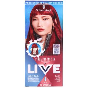 Schwarzkopf - LIVE Ultra Brights - Semipermanente Haarkleur - Dark Red - Vegan