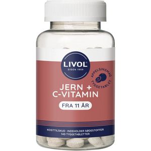 Livol Jern + C-Vitamin  140 stk.