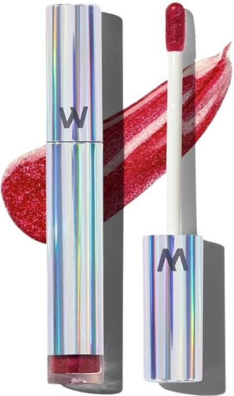 Wonderskin - Wonder Blading Top Gloss - Glitter - Rood - 4 ml