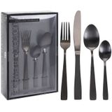 Excellent Houseware Black Cutlery 16 Pcs