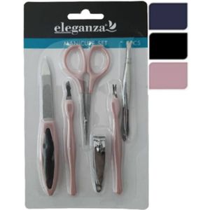 Manicure - Pedicureset - Zwart - Kunststof