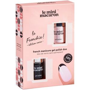 Le Mini Macaron French Manicure Gel Polish Duo Edition Noire 4 g