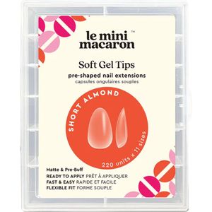 Le Mini Macaron - Soft Gel Tips - Kort Amandel - 63 ml