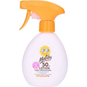 Malibu Kids Sun Lotion Spray SPF 50 (F) 300 ml
