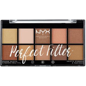 NYX Perfect Filter Shadow Palette - Golden Hour 01 1 g 10 stk.