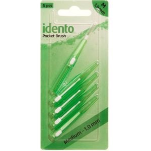 Idento Pocket Brush 5 x 1,0mm Green  5 stk.