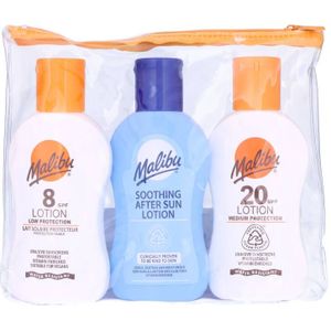 Malibu Sun Protection Travel Pack SPF 8 And 20 300 ml