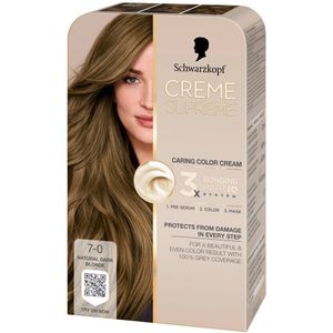 Schwarzkopf - Creme Supreme 7-0 - Haarkleuring - 60 ml - Natuurlijk Donkerblond