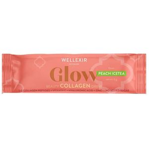 Wellexir Glow Beauty Collagen Drink Peach Ice Tea 6 g 1 stk.