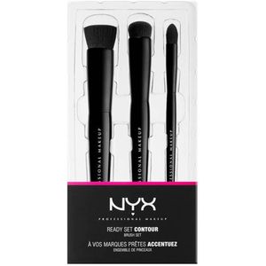 NYX Ready Set Contour Brush Set  3 stk.