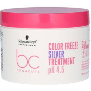 Masker Voor Grijs Haar Schwarzkopf Bonacure Color Freeze Silver (500 ml) pH 4.5