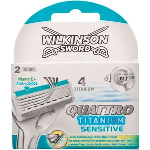 Wilkinson Sword - Quattro Titanium Sensitive  2 stk.